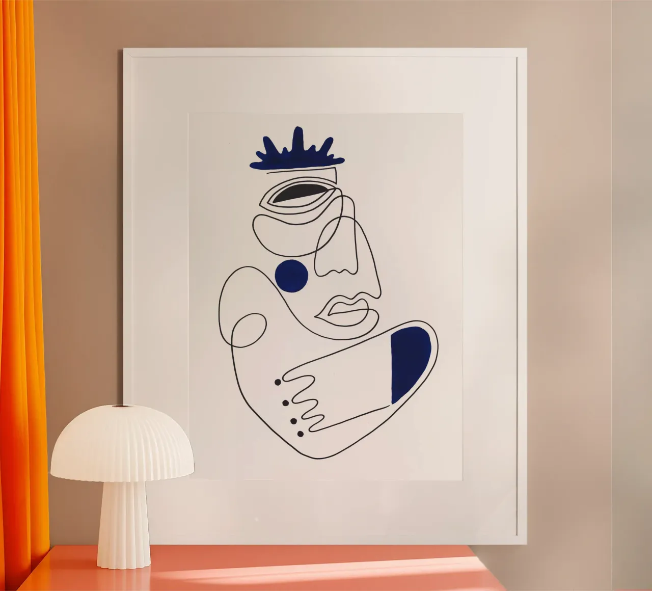 THE GUARDIAN poster con telaio in plastica da Shatha Al Dafai