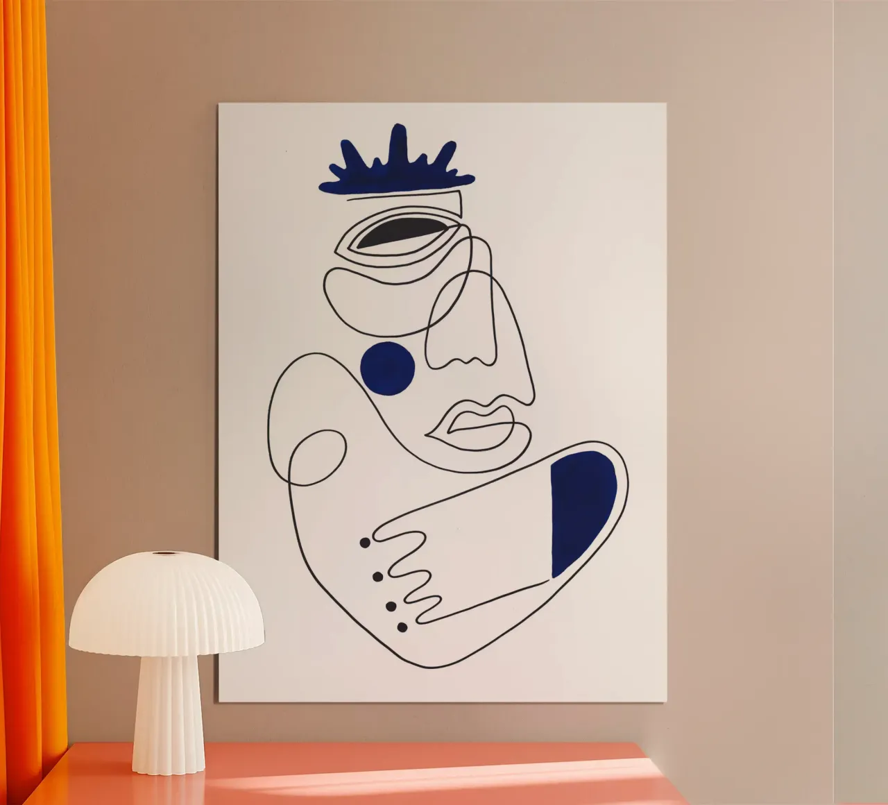 THE GUARDIAN poster con telaio in plastica da Shatha Al Dafai