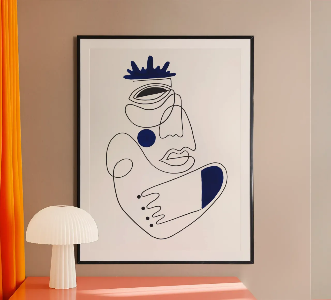 THE GUARDIAN poster con telaio in plastica da Shatha Al Dafai
