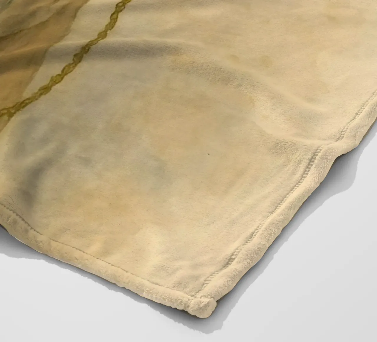The Noble Plains walker: Iris-Crowned Elegance fleece blanket by Graceful Desine