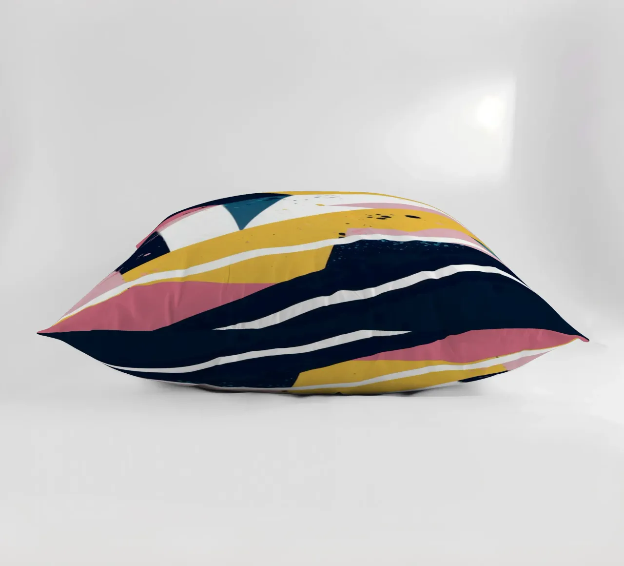 Dynamic Geometric Abstract decorative cushion by Frosh Pallete