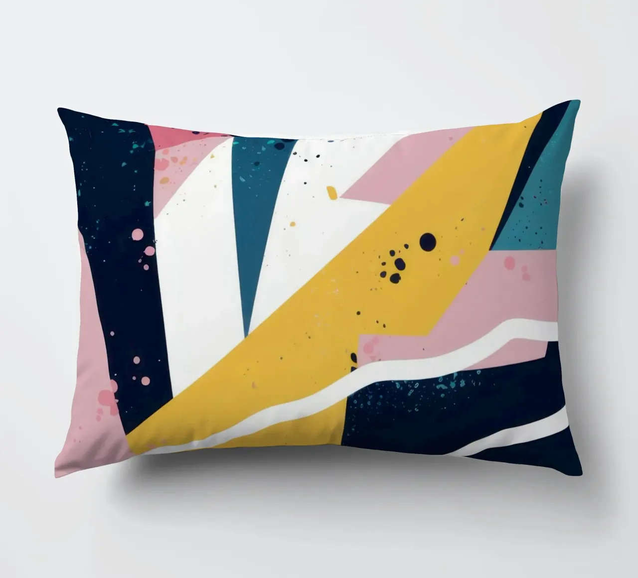 Dynamic Geometric Abstract decorative cushion by Frosh Pallete