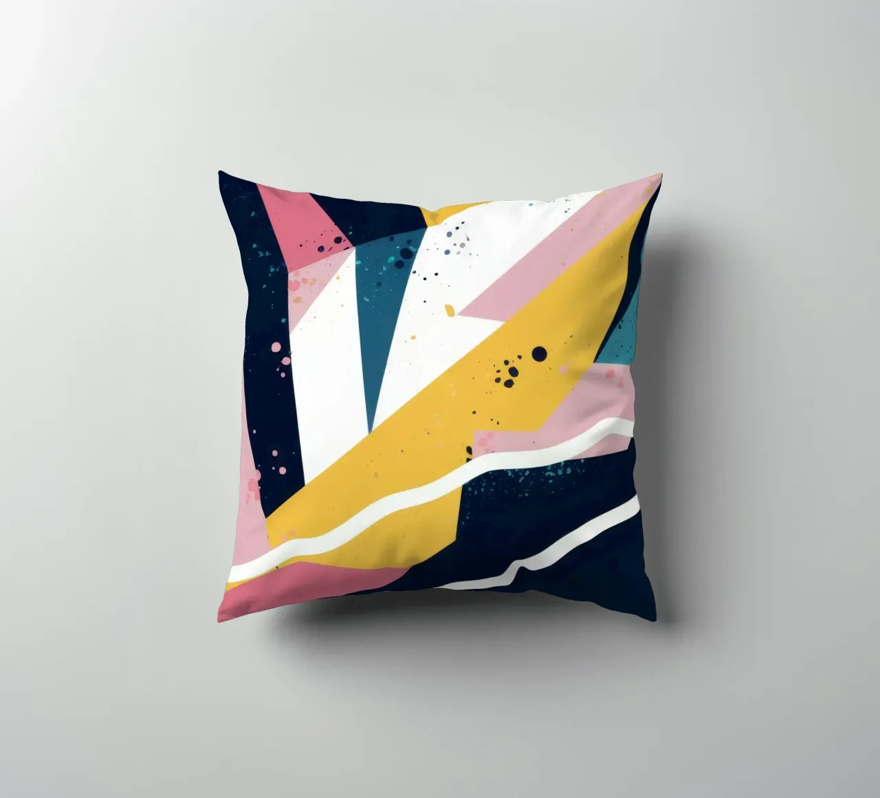 Dynamic Geometric Abstract decorative cushion by Frosh Pallete
