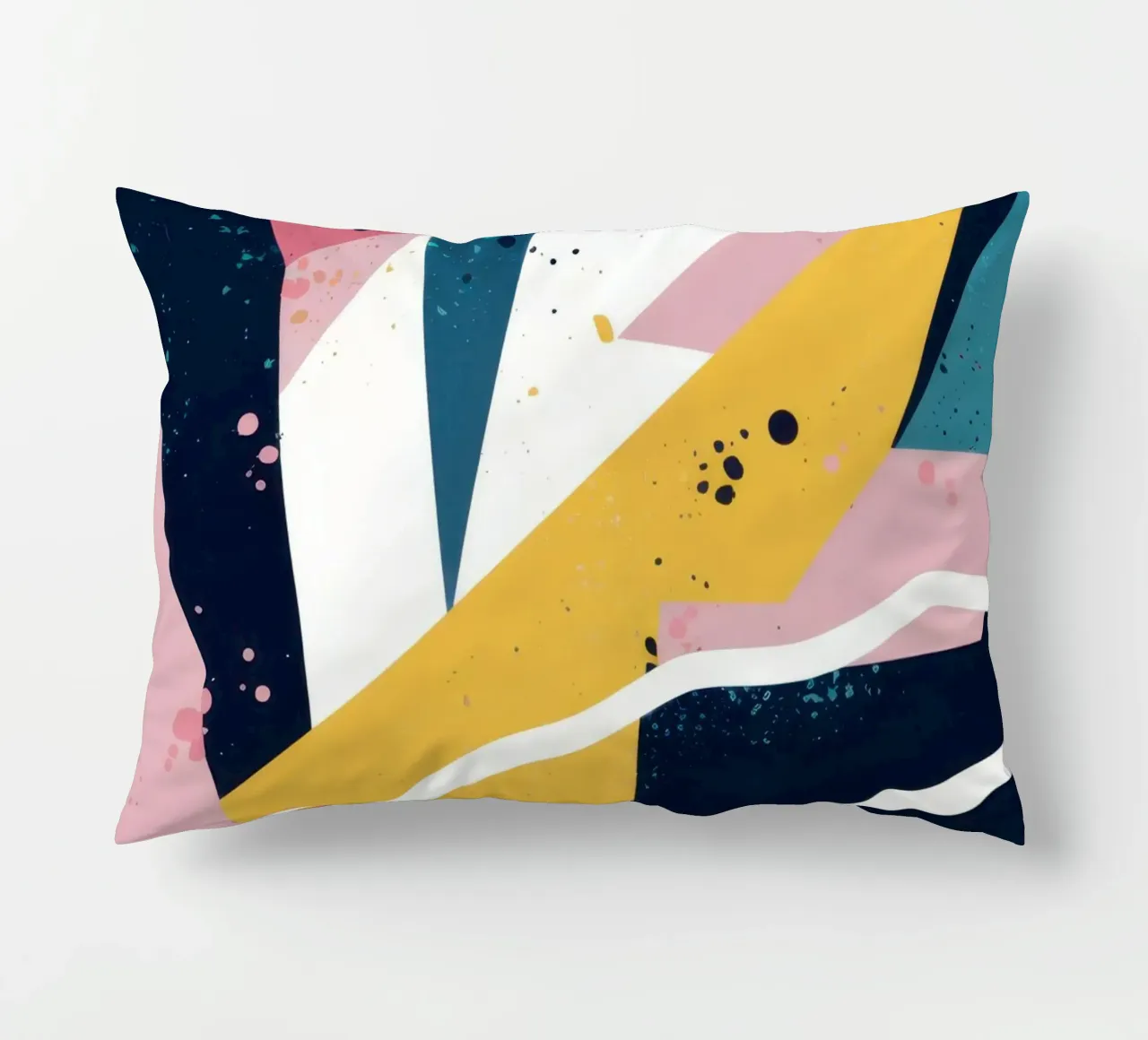 Dynamic Geometric Abstract decorative cushion by Frosh Pallete