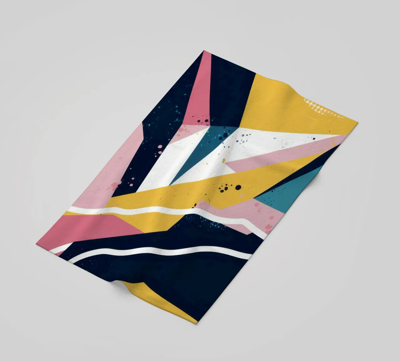 Dynamic Geometric Abstract beach towel by Frosh Pallete