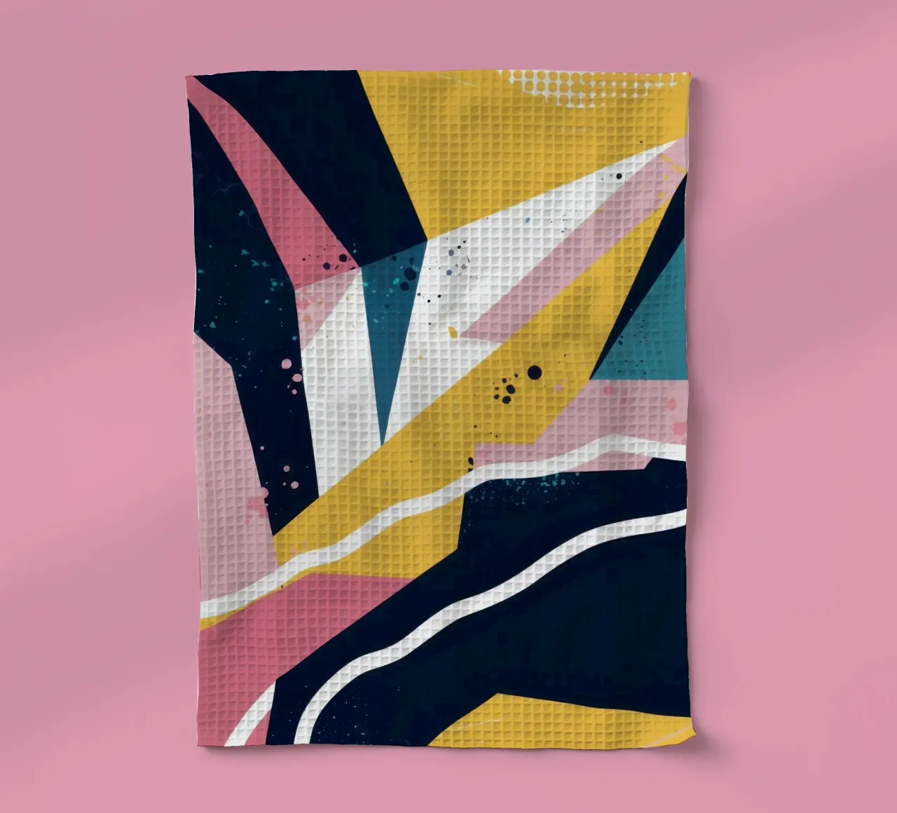 Dynamic Geometric Abstract tea towel by Frosh Pallete