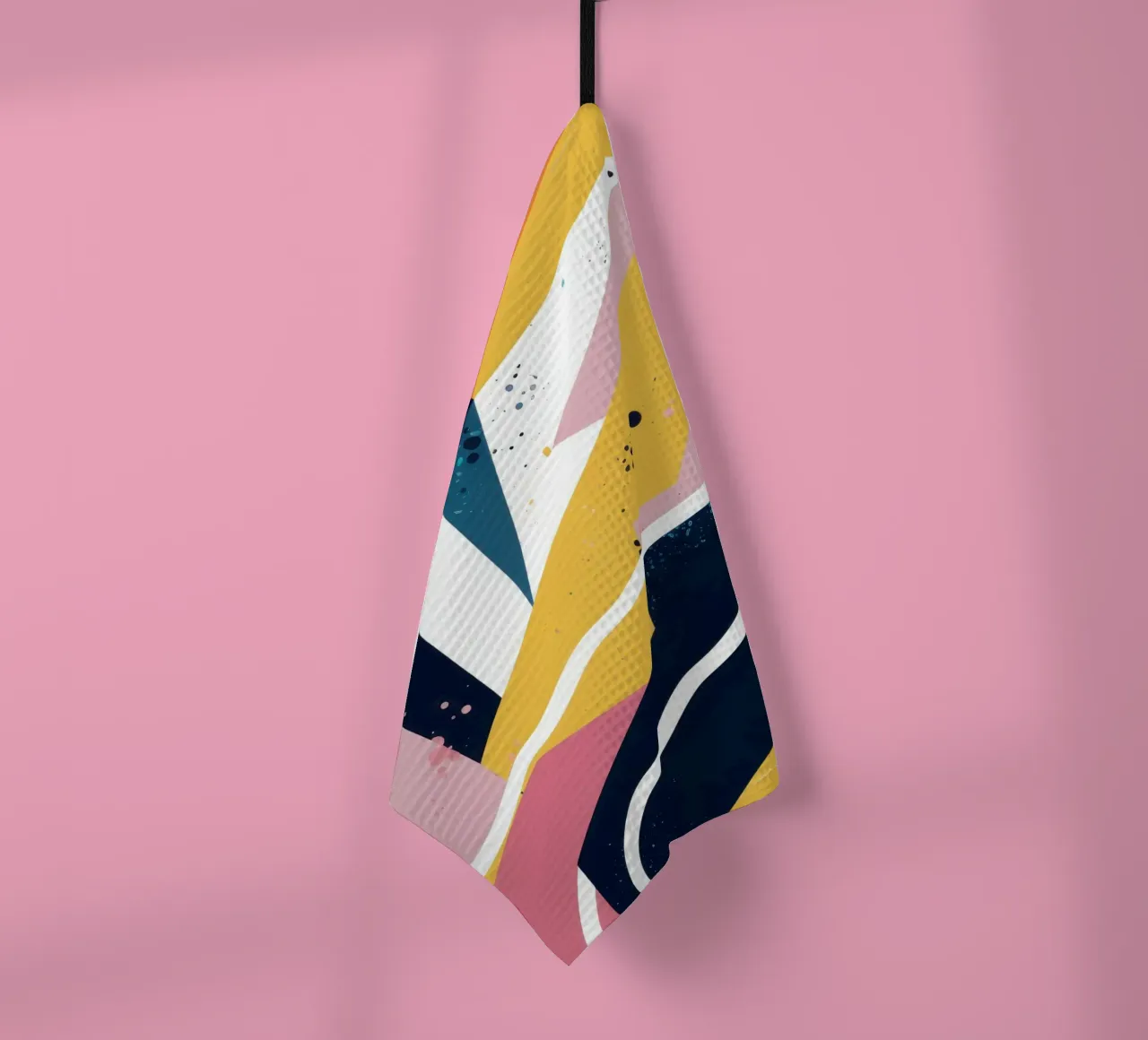 Dynamic Geometric Abstract tea towel by Frosh Pallete