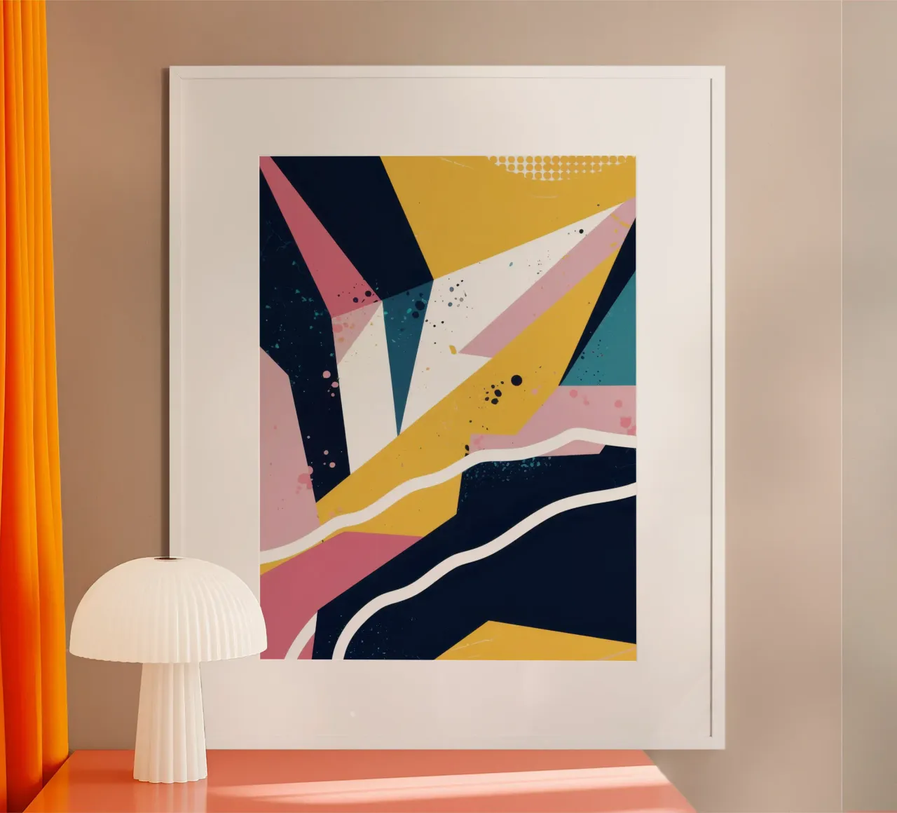 Dynamic Geometric Abstract hahnemühle by Frosh Pallete
