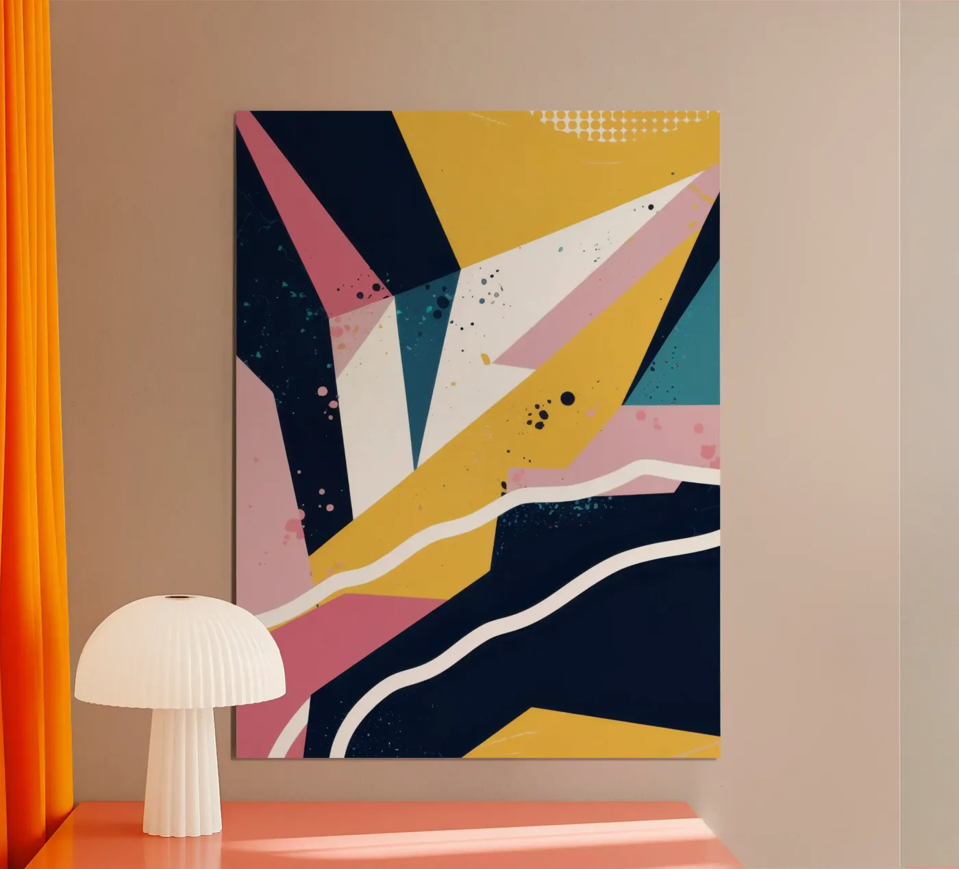 Dynamic Geometric Abstract poster by Frosh Pallete