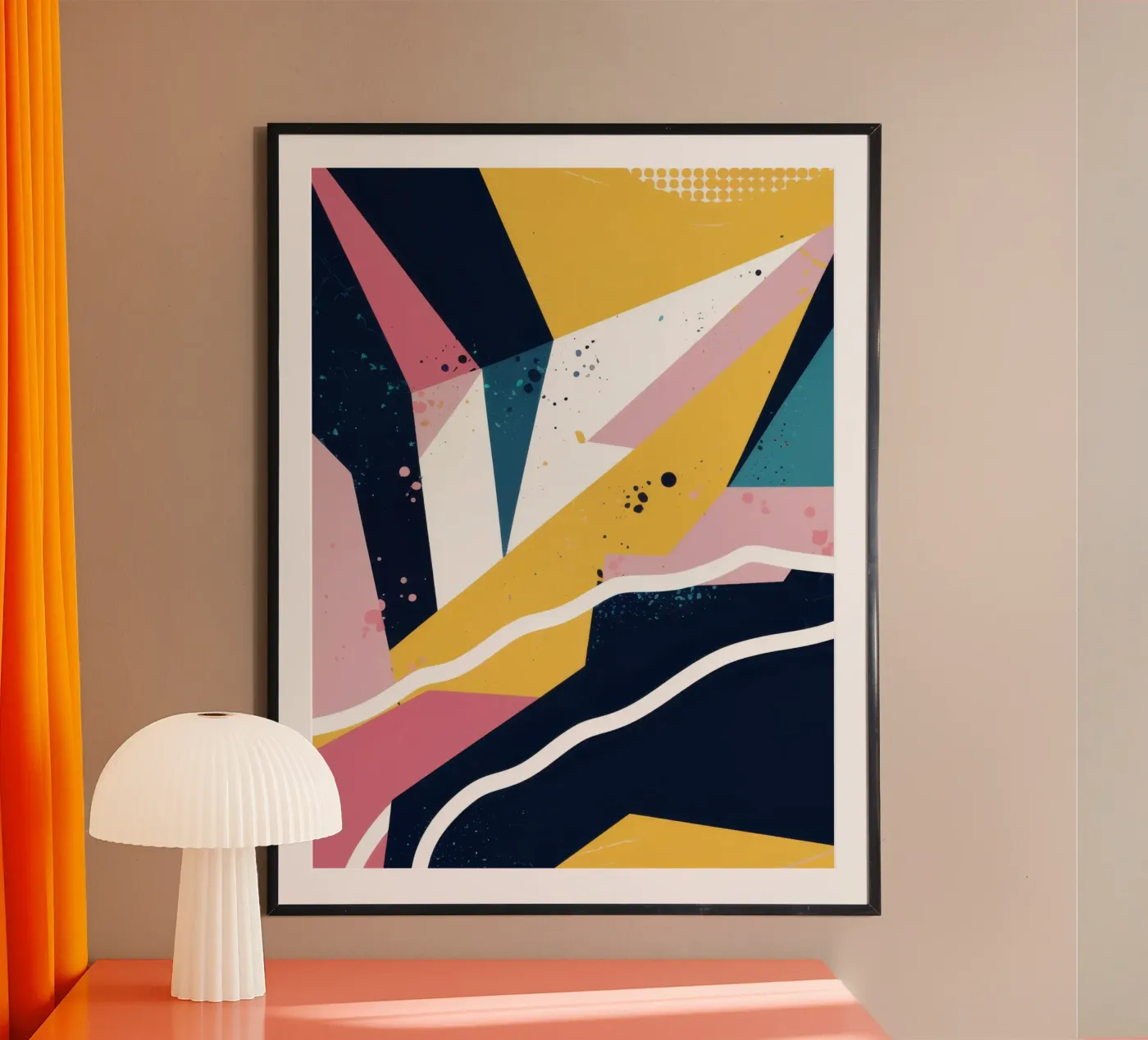 Dynamic Geometric Abstract poster by Frosh Pallete