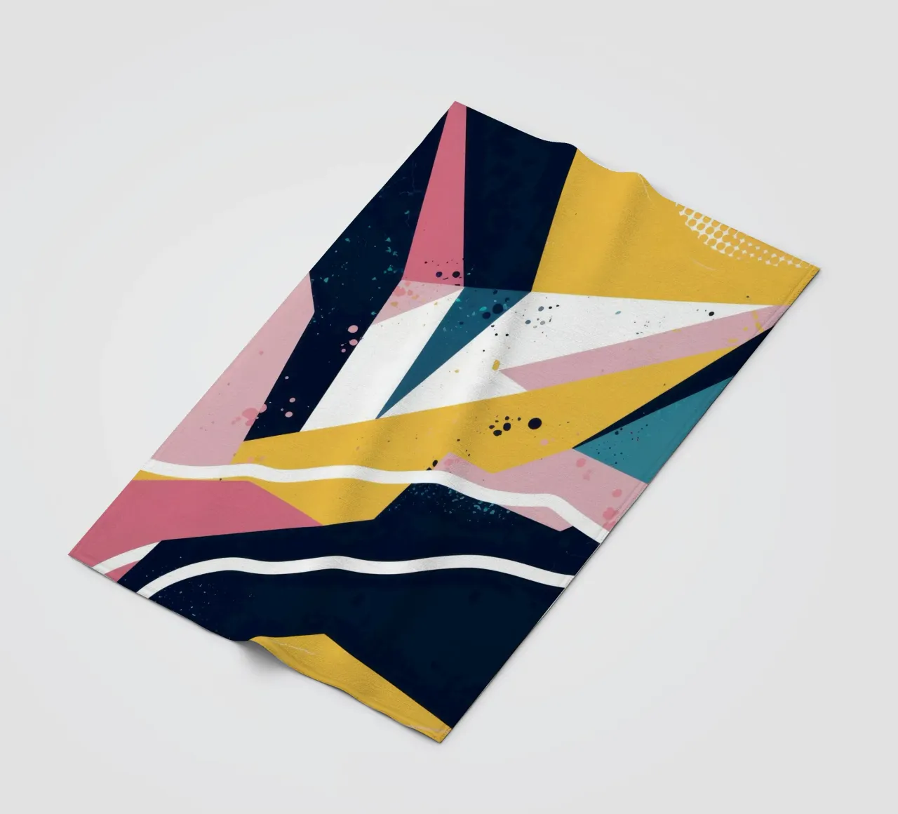 Dynamic Geometric Abstract fleece blanket by Frosh Pallete