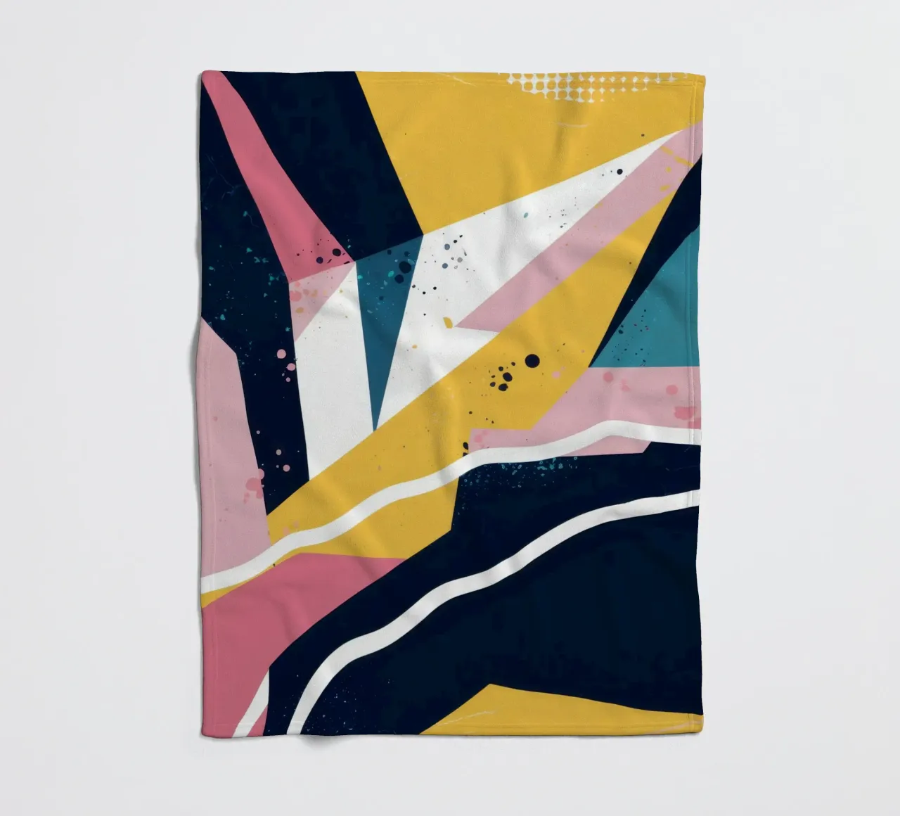 Dynamic Geometric Abstract fleece blanket by Frosh Pallete