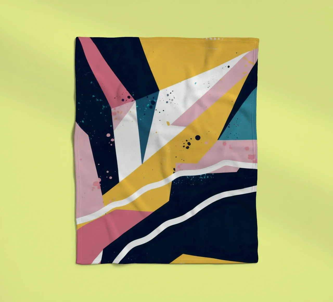 Dynamic Geometric Abstract fleece blanket by Frosh Pallete