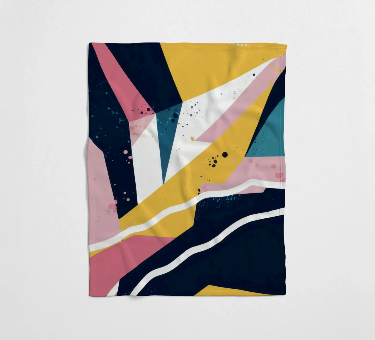 Dynamic Geometric Abstract fleece blanket by Frosh Pallete