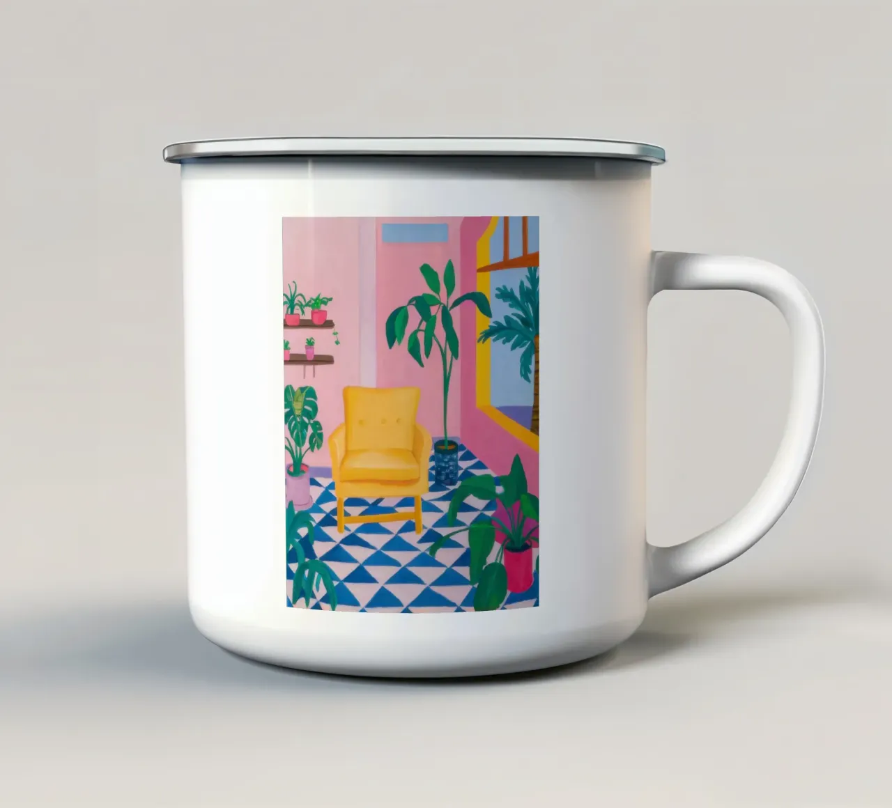 Sedia Sunny Nook tazza in smalto da Obs Canvas
