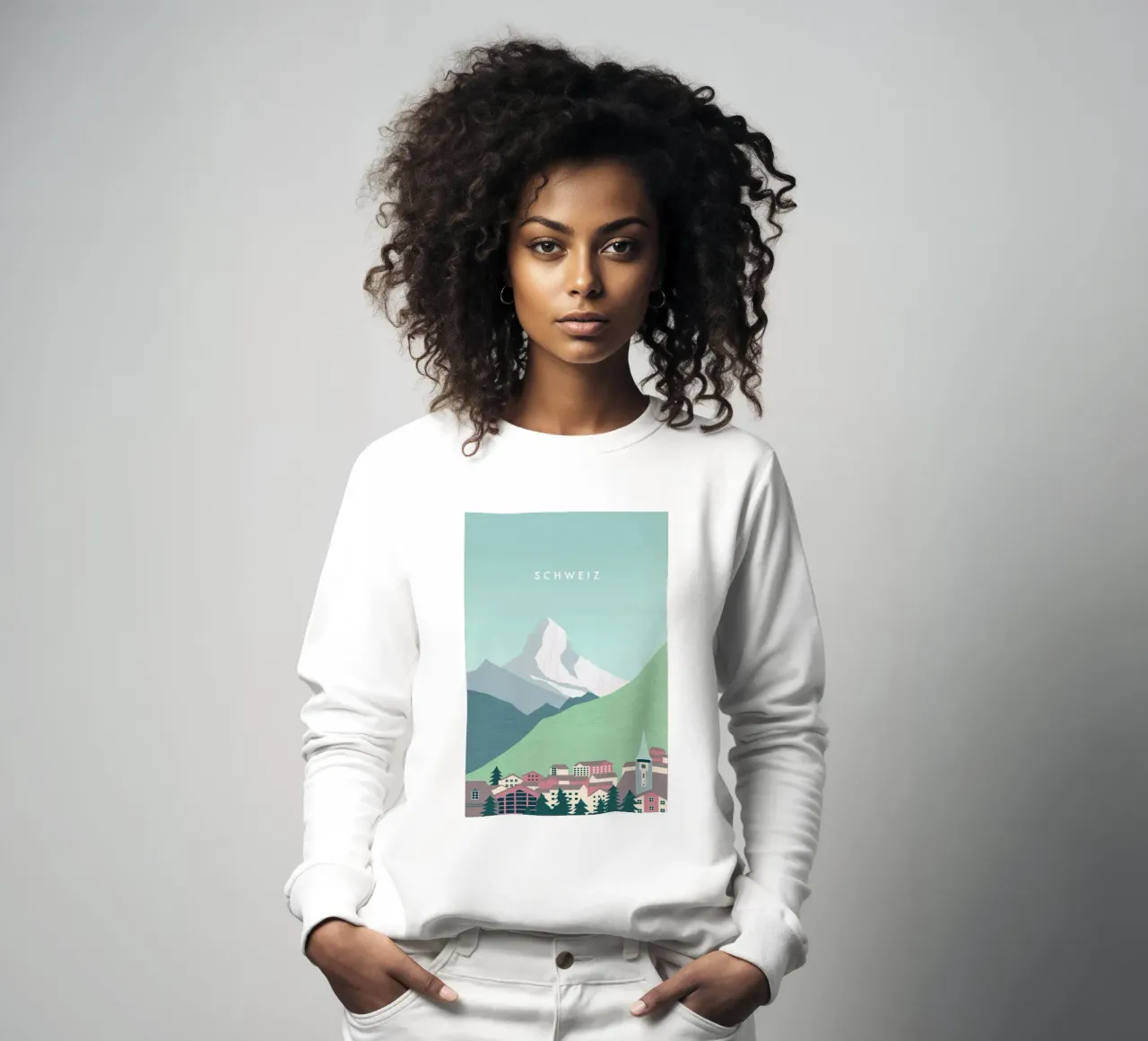 Zwitserland sweatshirt van Katinka Reinke