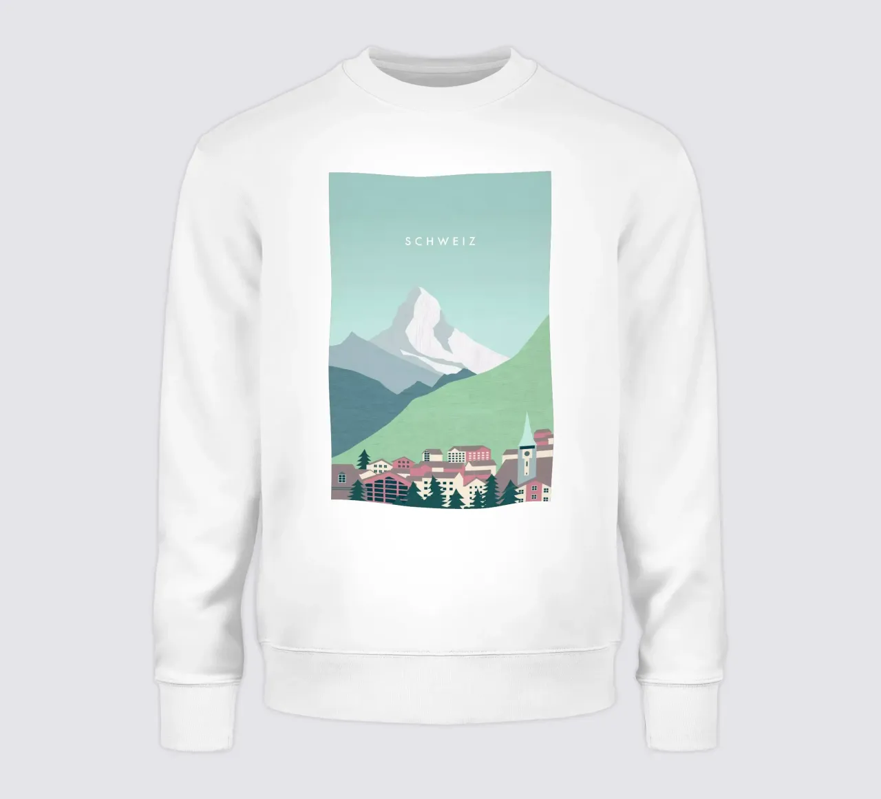 Switzerland sweatshirt by Katinka Reinke