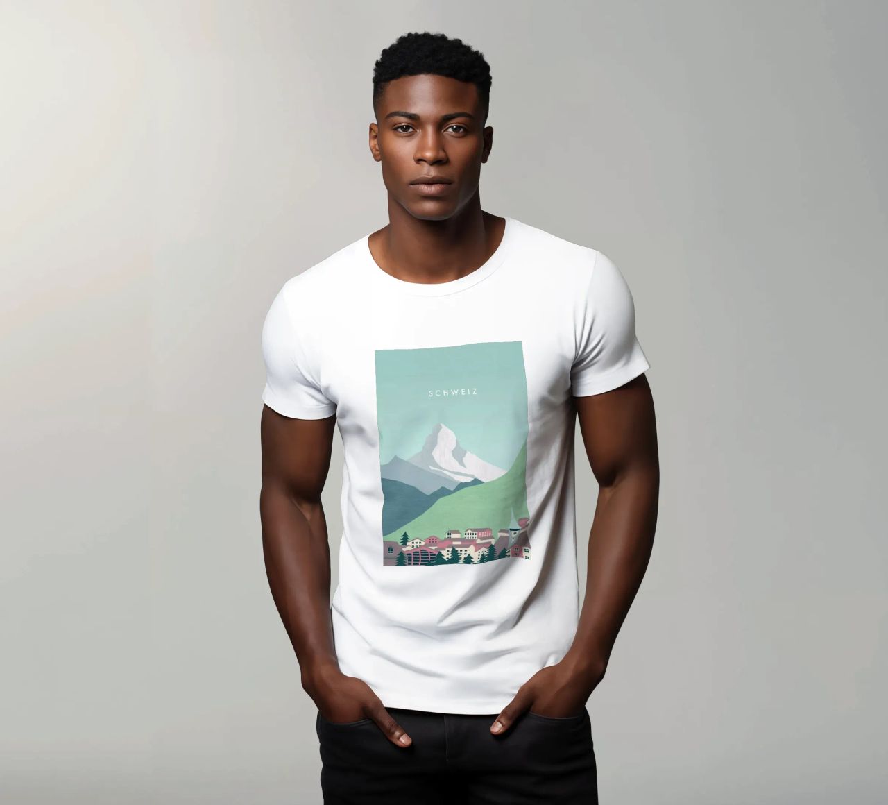 Schweiz T-Shirt von Katinka Reinke