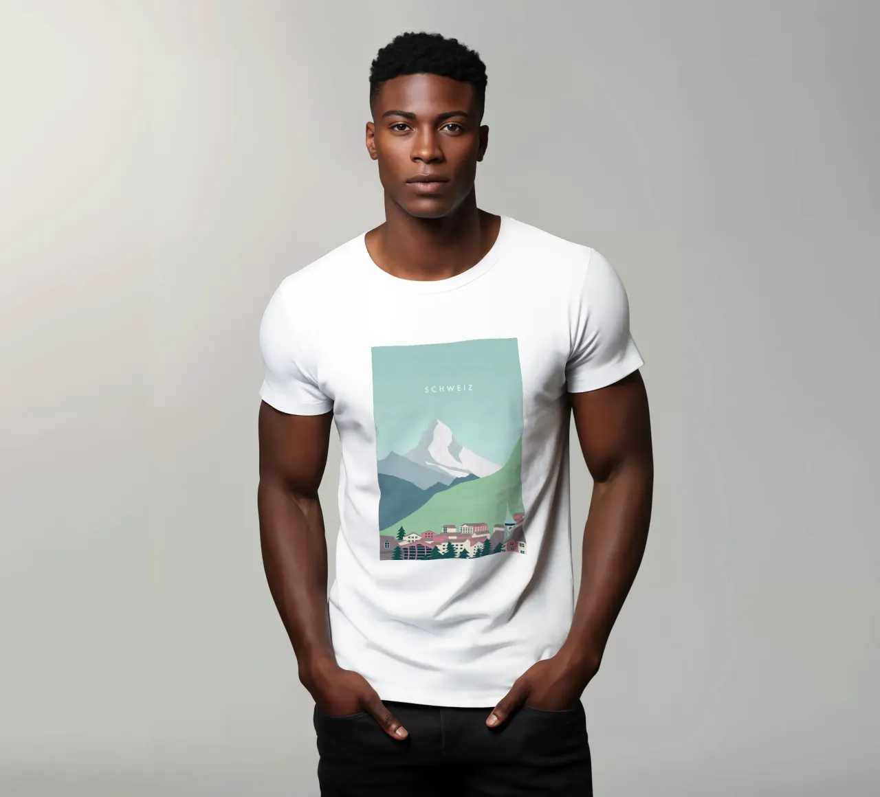 Switzerland t-shirt by Katinka Reinke