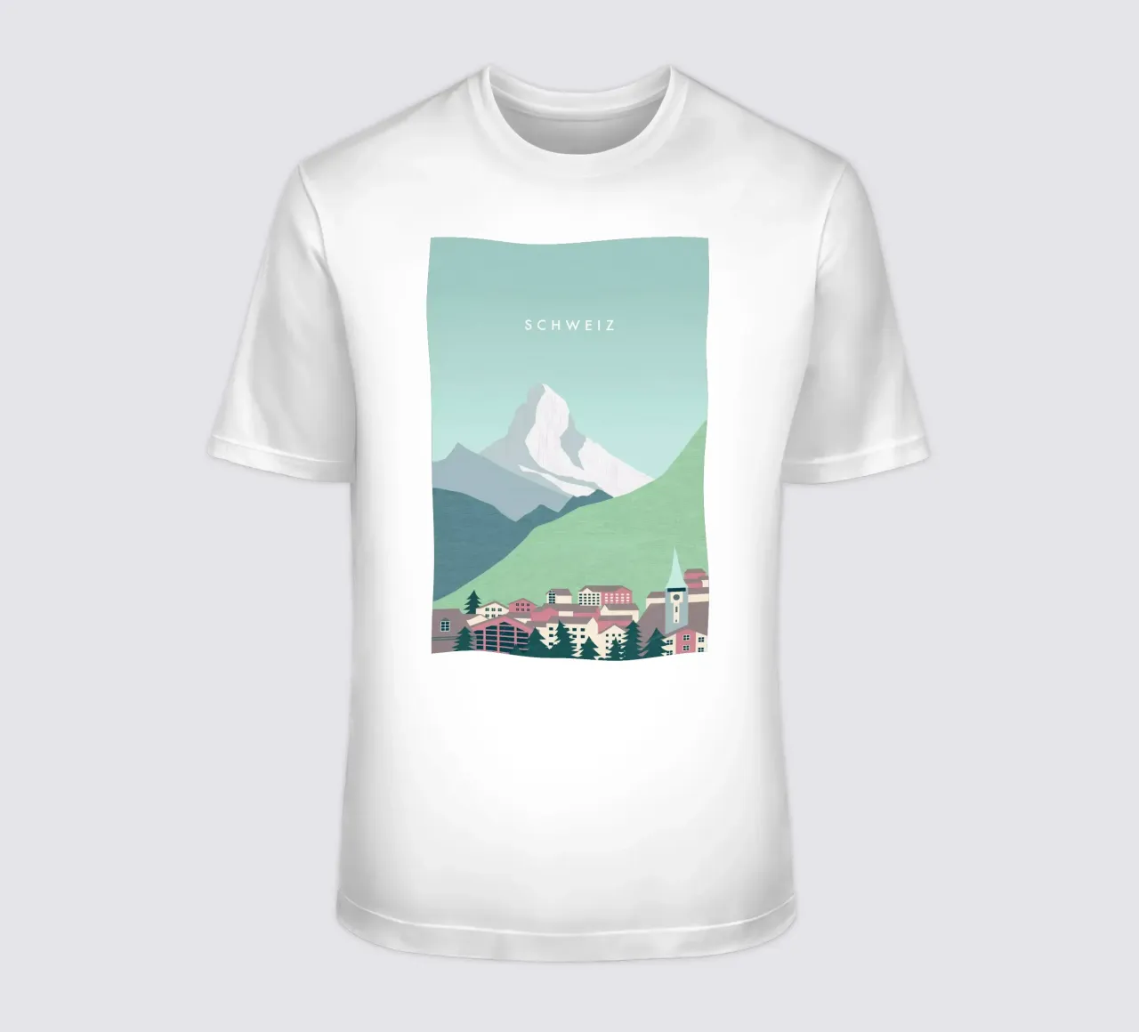 Switzerland t-shirt by Katinka Reinke