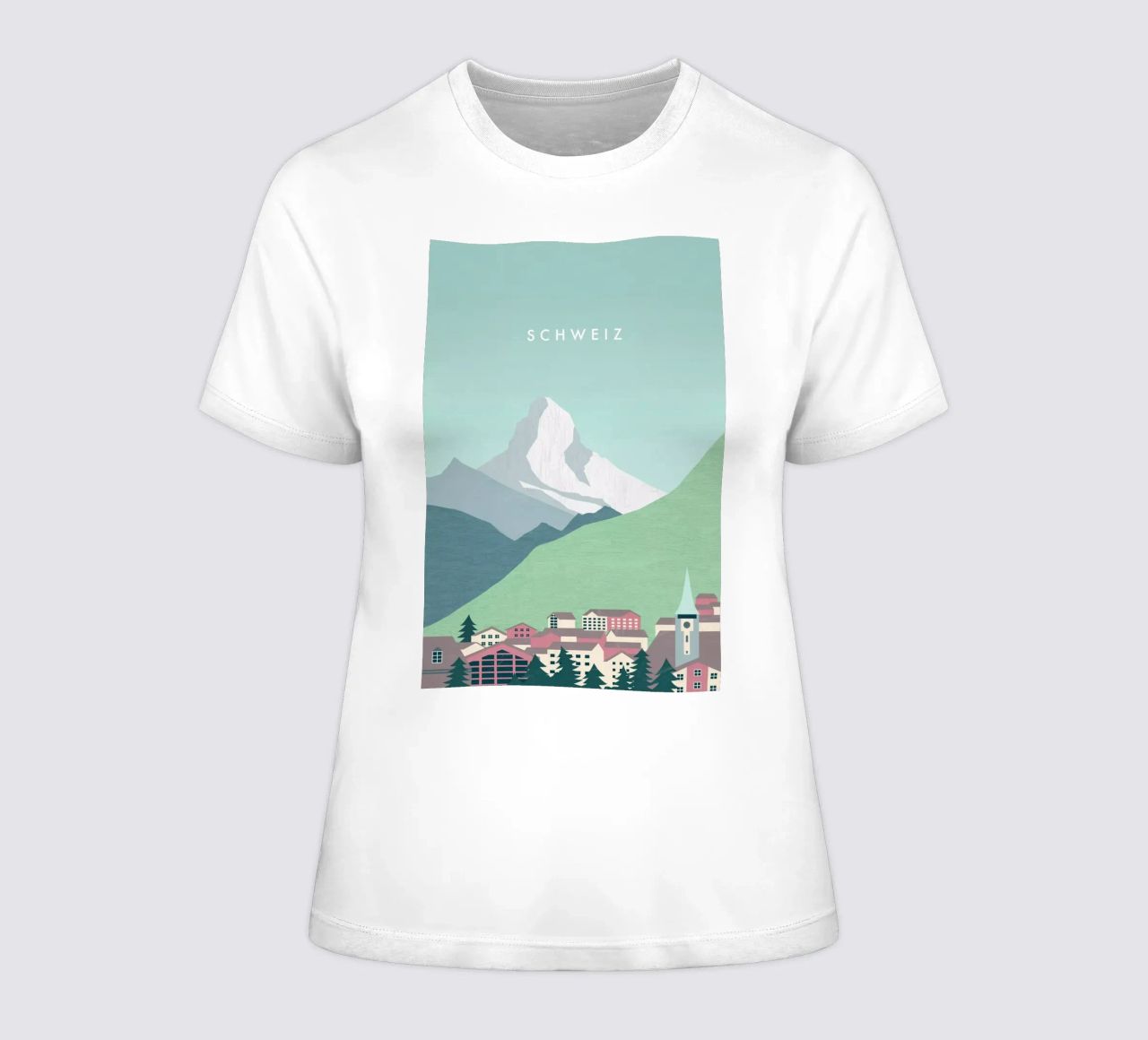Schweiz Frauen T-Shirt von Katinka Reinke