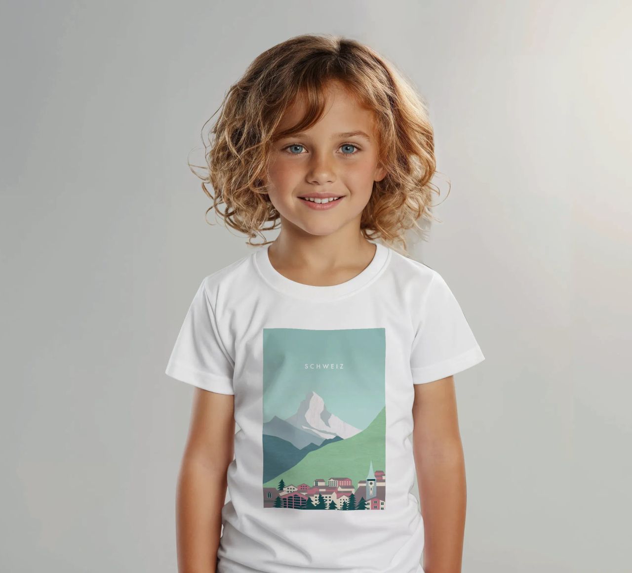 Schweiz Kinder T-Shirt von Katinka Reinke