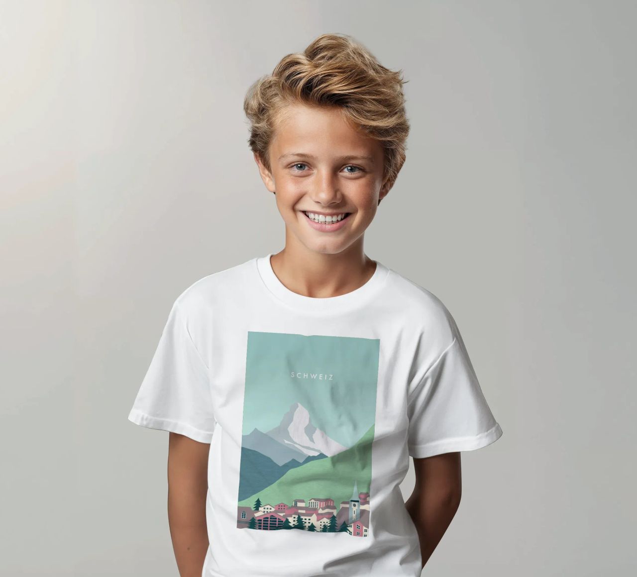 Schweiz Kinder T-Shirt von Katinka Reinke