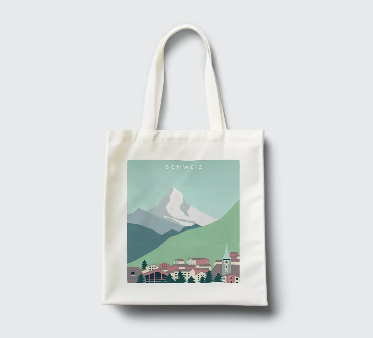 Svizzera borsa in juta da Katinka Reinke