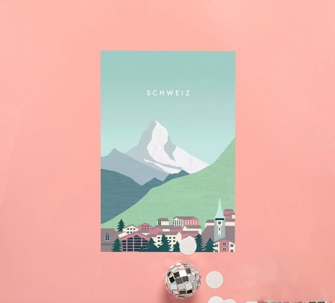 Schweiz Sticker von Katinka Reinke
