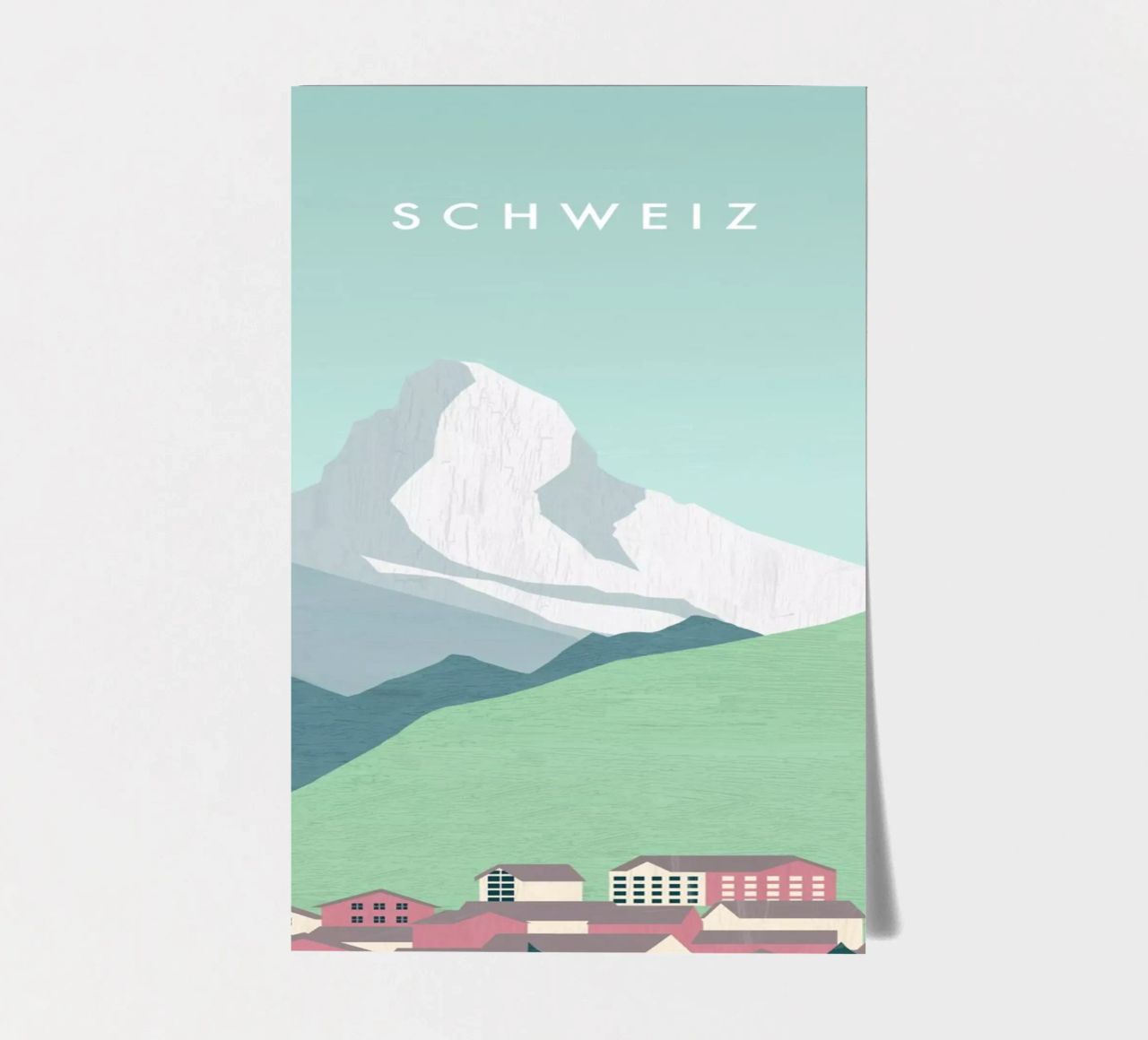 Schweiz Stickerbogen von Katinka Reinke
