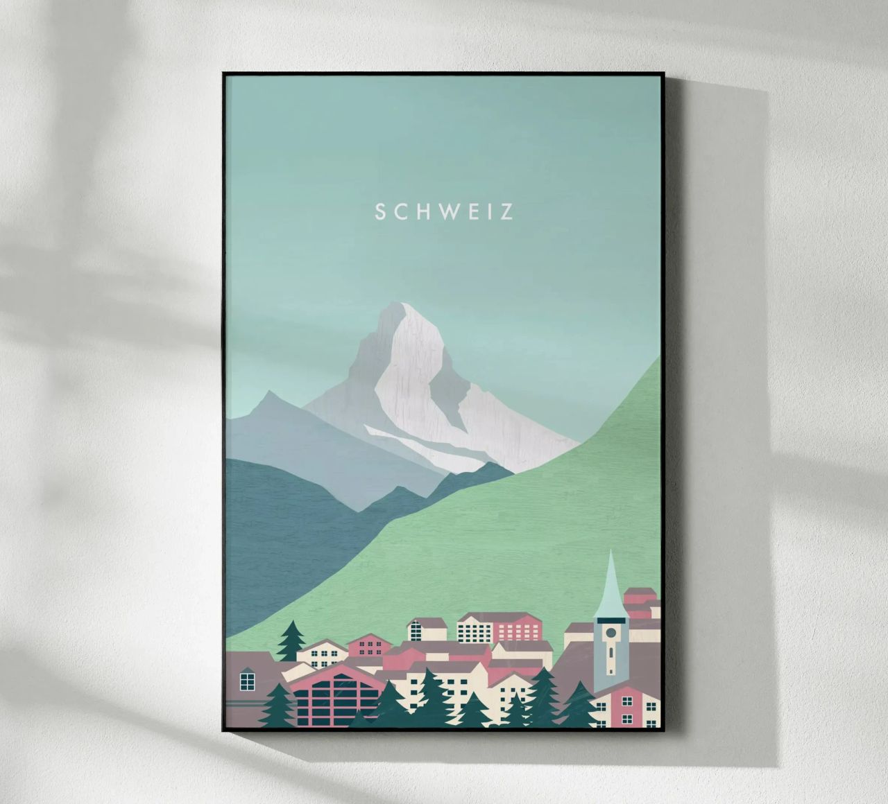 Schweiz Acryl-Glas von Katinka Reinke