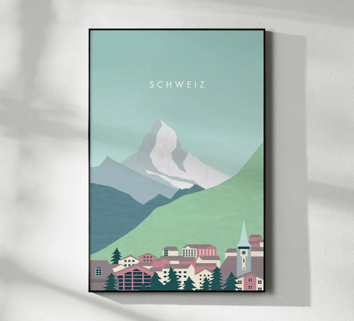 Schweiz Acryl-Glas von Katinka Reinke