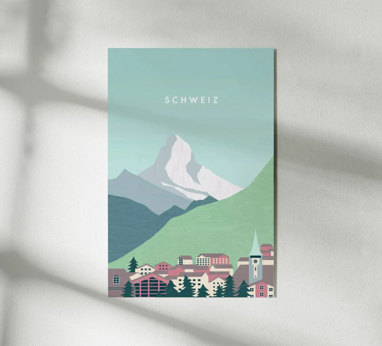 Schweiz Acryl-Glas von Katinka Reinke