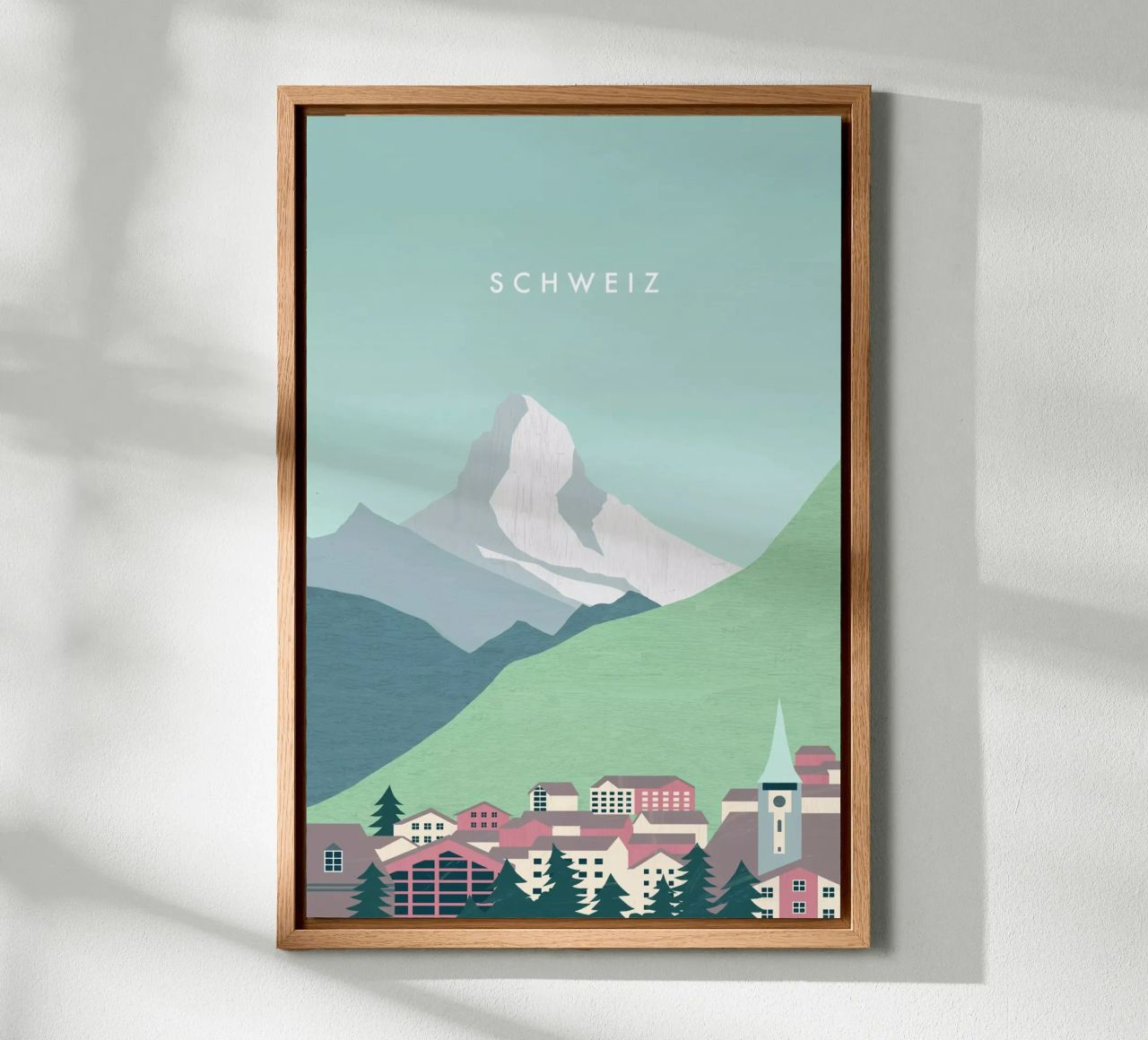 Schweiz Alu-Dibond von Katinka Reinke