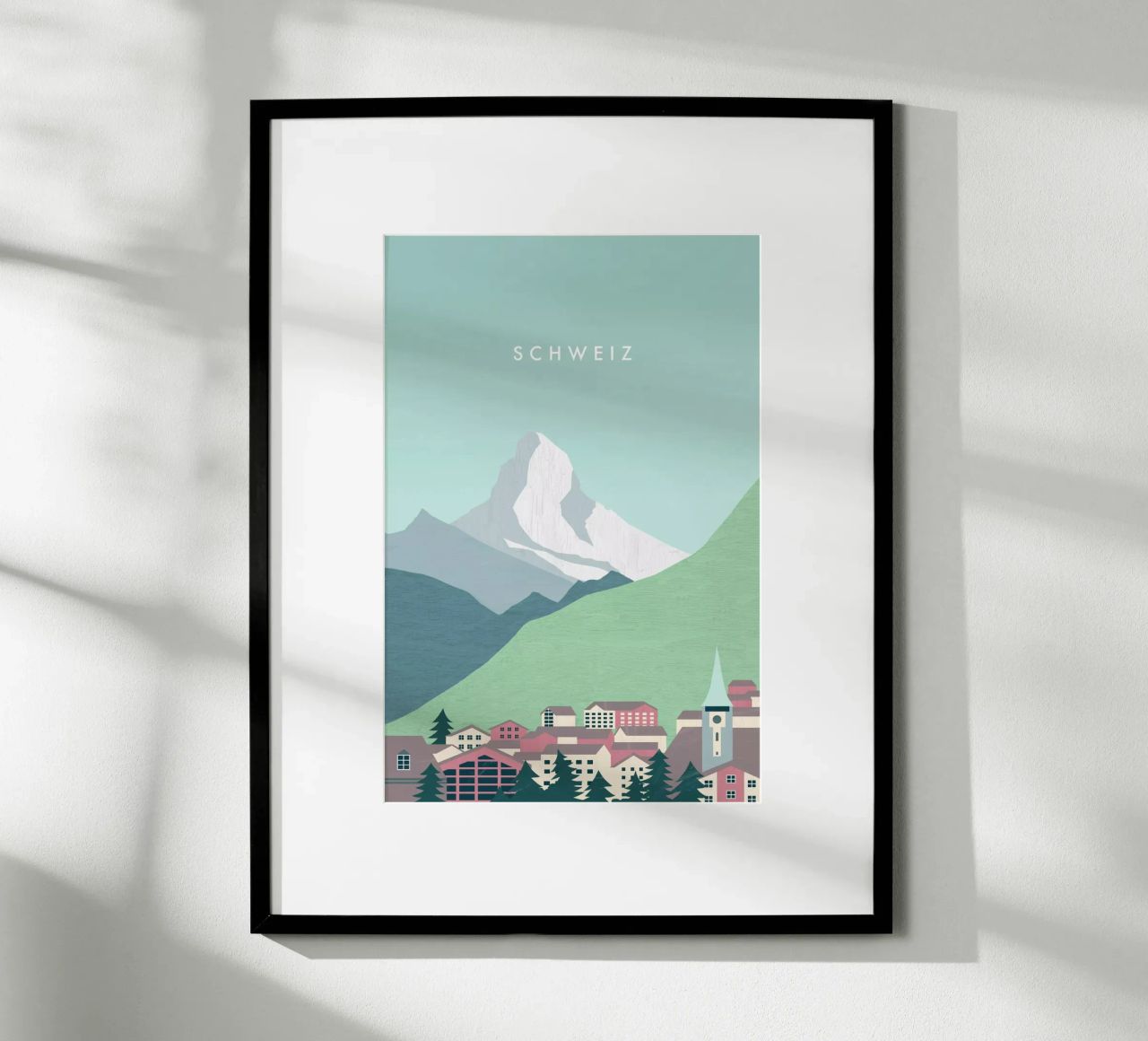Schweiz Poster von Katinka Reinke