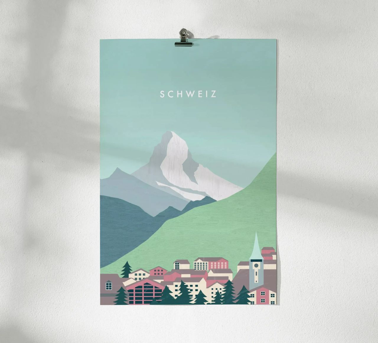 Schweiz Poster von Katinka Reinke