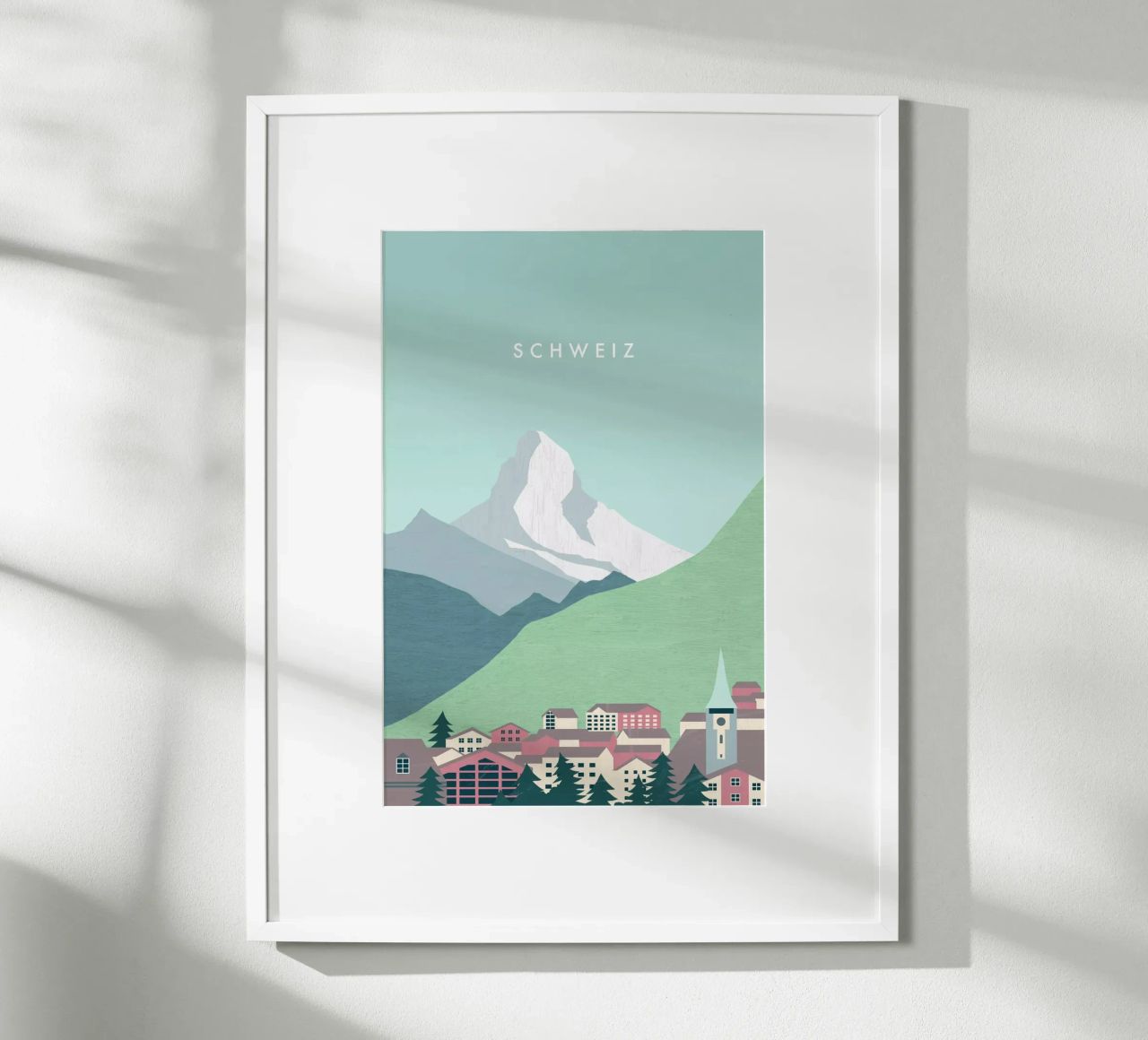 Schweiz Poster von Katinka Reinke