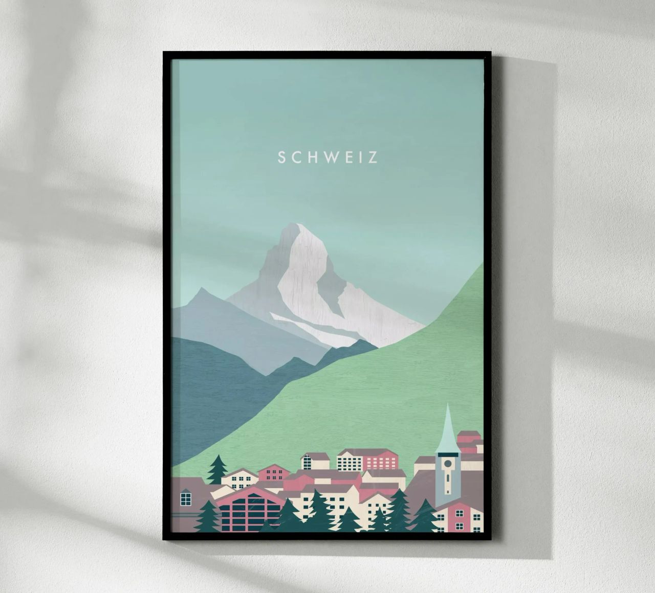 Schweiz Poster von Katinka Reinke