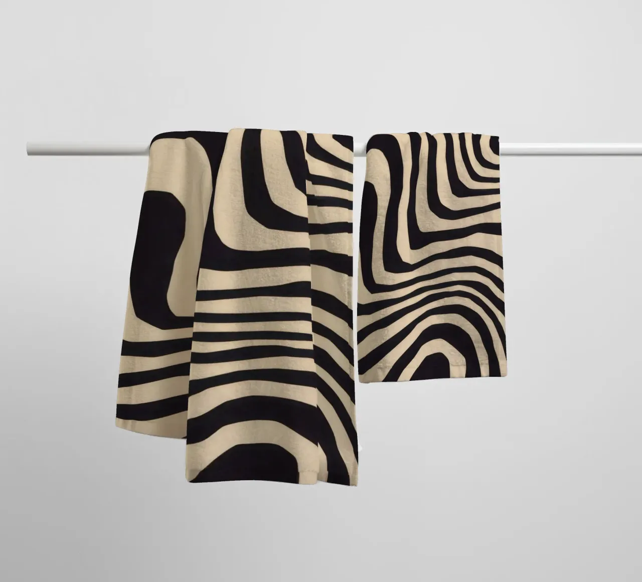 Fluid Zebra Stripes towel by Frosh Pallete