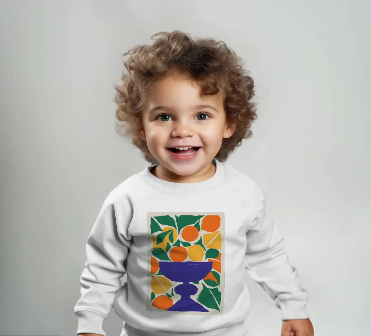 Classico Orange Bowl felpa neonato da Obs Canvas