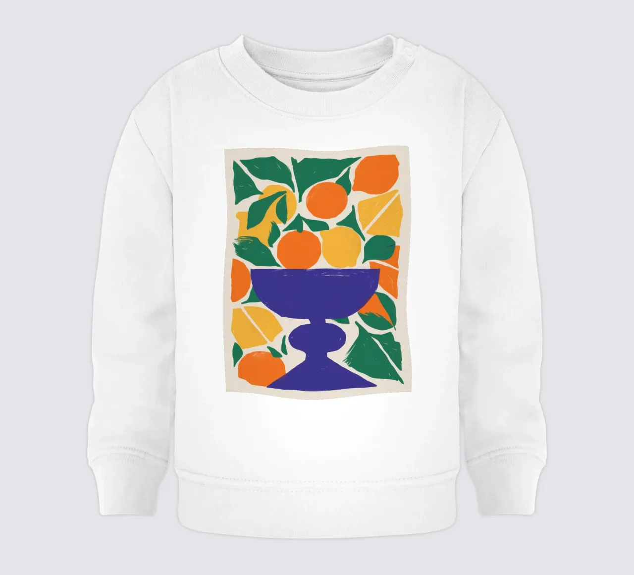 Classico Orange Bowl felpa neonato da Obs Canvas