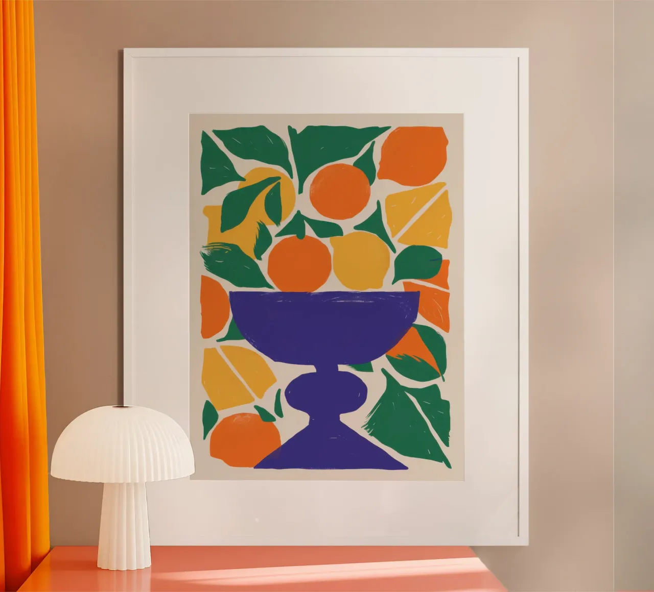 Classico Orange Bowl poster da Obs Canvas