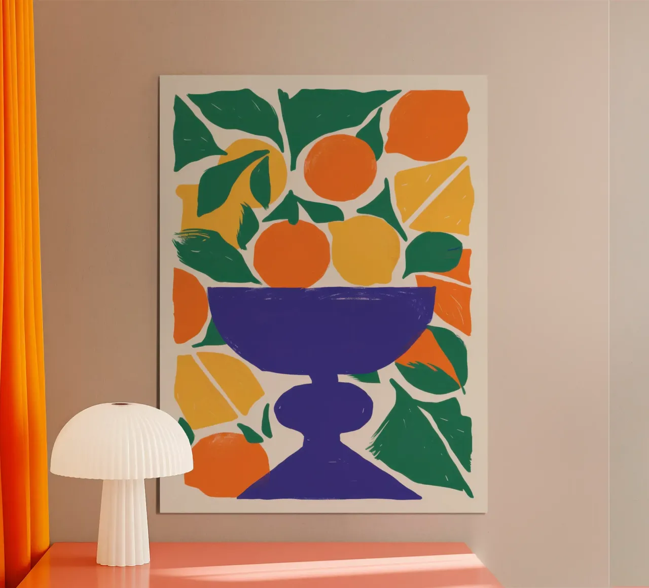 Classico Orange Bowl poster da Obs Canvas