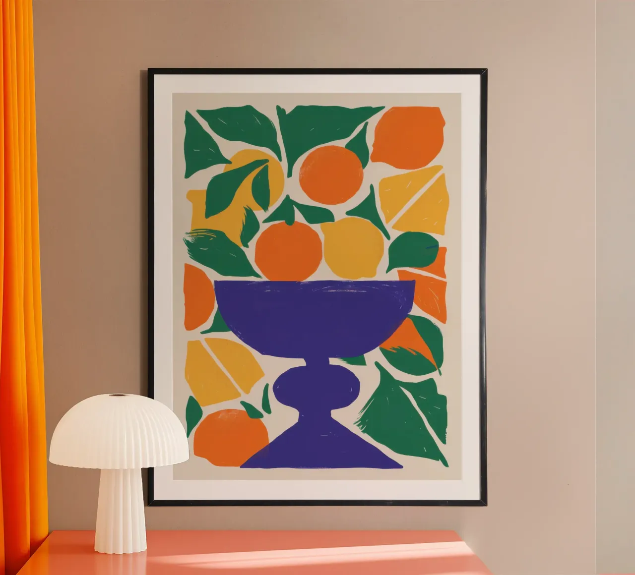 Classico Orange Bowl poster da Obs Canvas