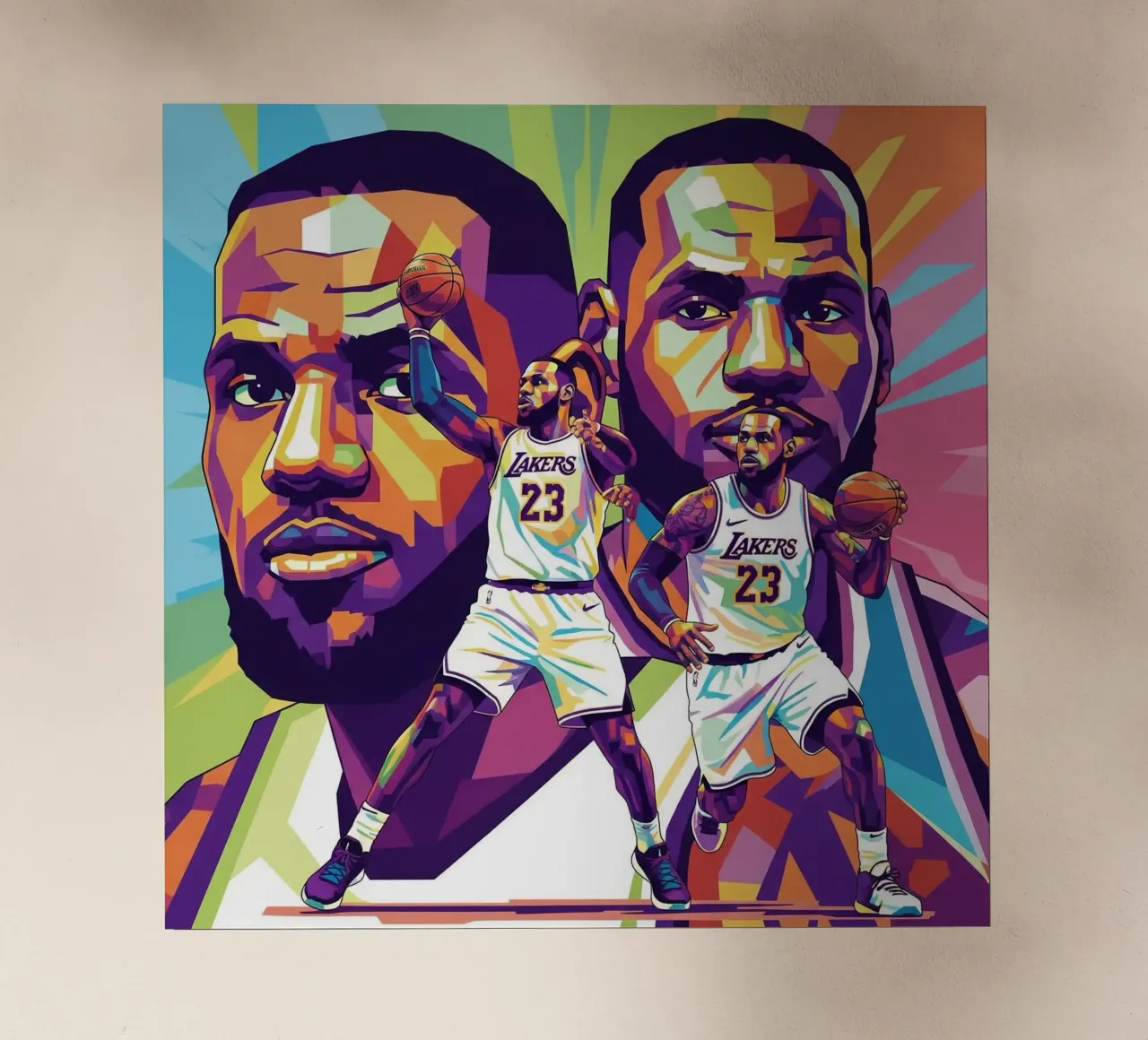Lebron James artistic design pellicola backlit da Hantamrata