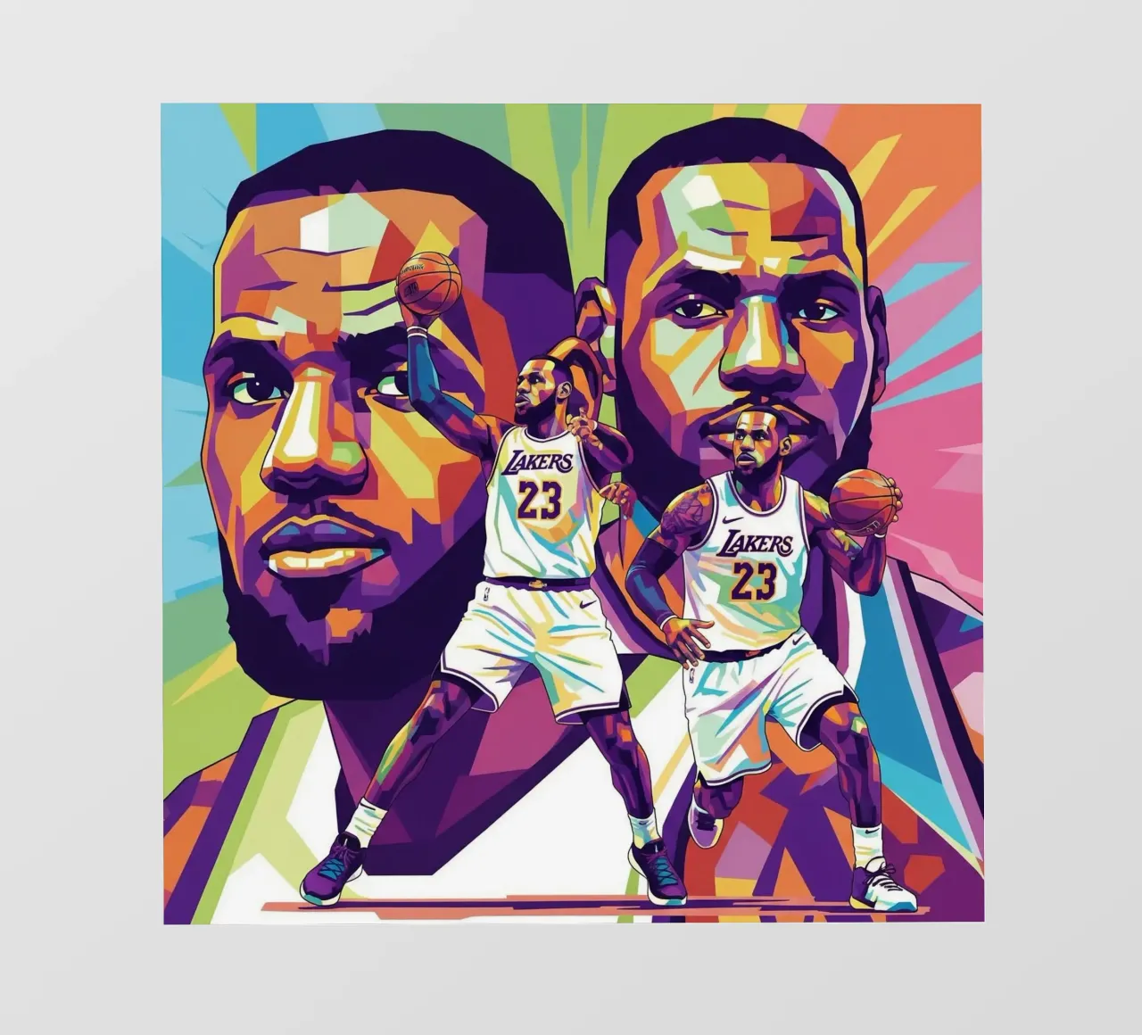 Lebron James artistic design telo in pvc da Hantamrata