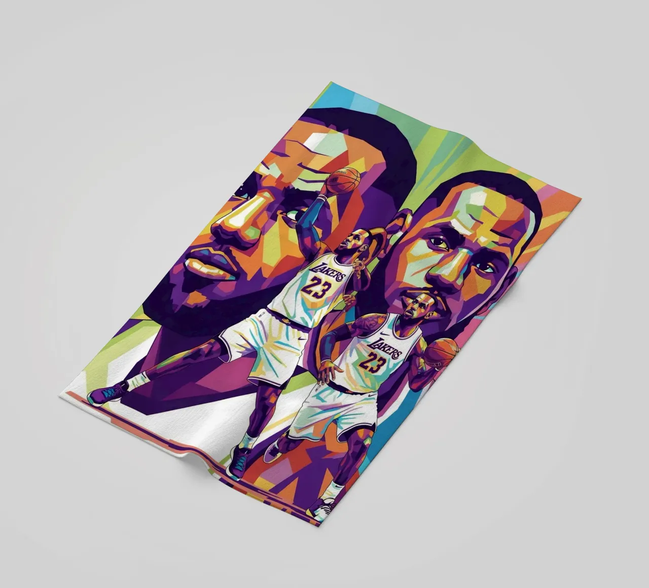 Lebron James artistic design telo mare da Hantamrata