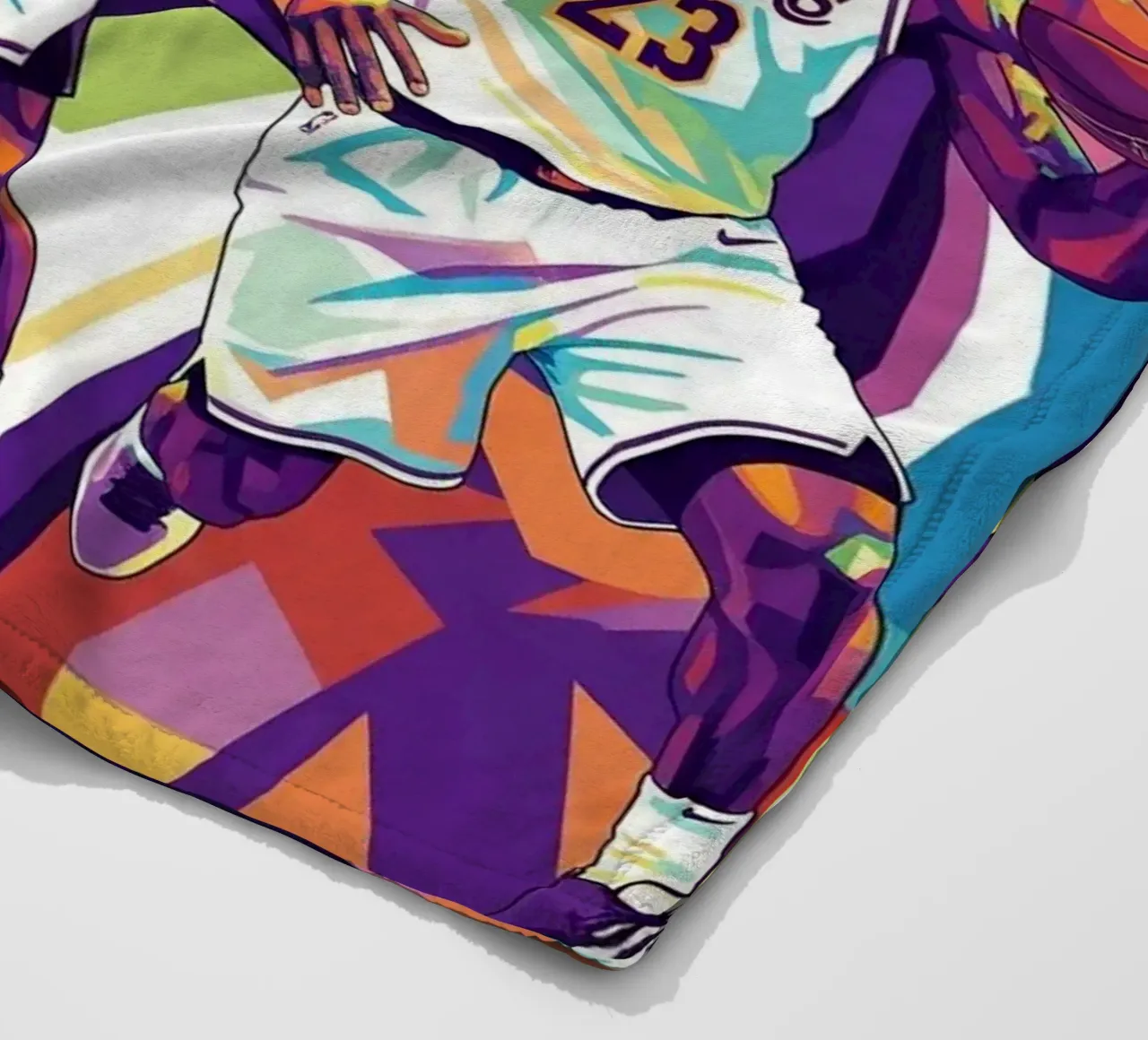 Lebron James artistic design fleece blanket by Hantamrata
