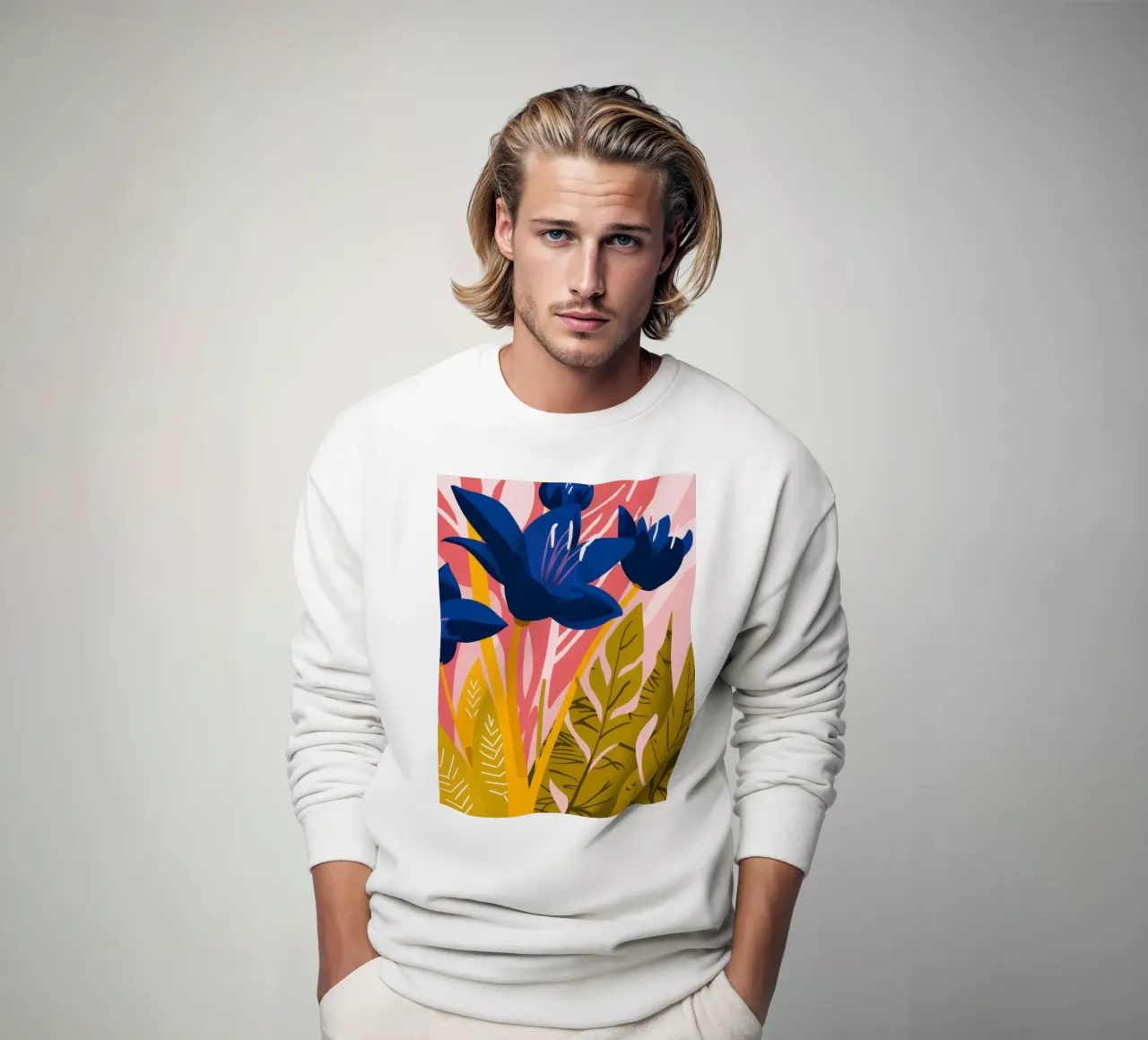 Sole Cobalto Fogliame felpa da Line Fable