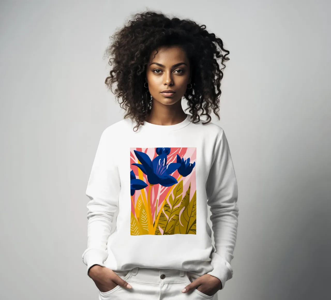 Sole Cobalto Fogliame felpa da Line Fable